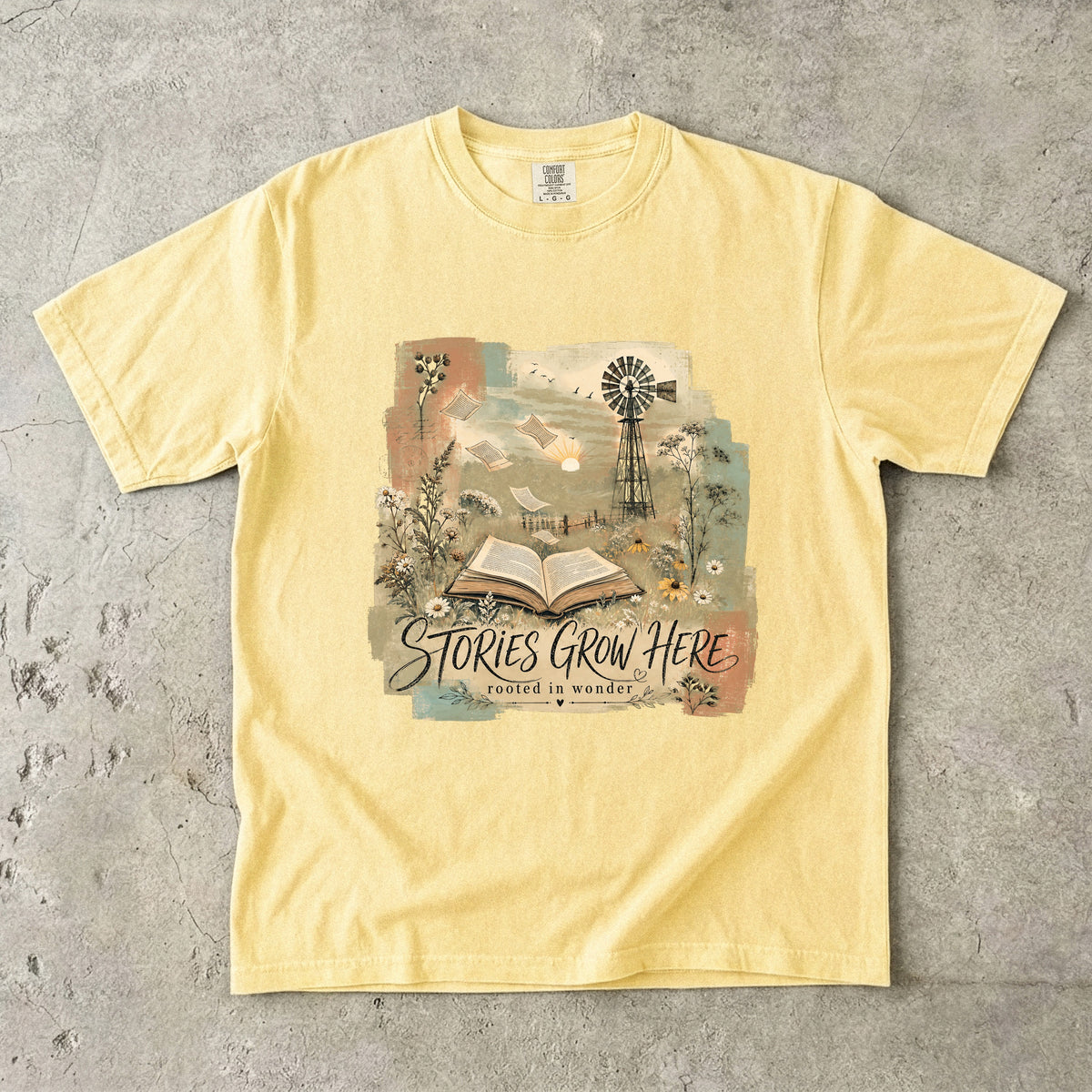 Stories Grow Here – Literary T-Shirt