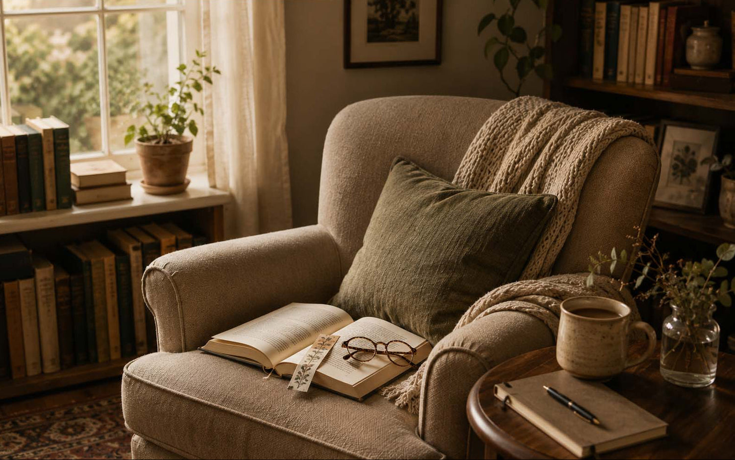 Reading Rituals collection inspired by books, quiet reading moments and familiar reading routines