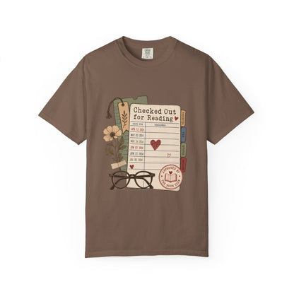 Checked Out for Reading – Library Card T-Shirt