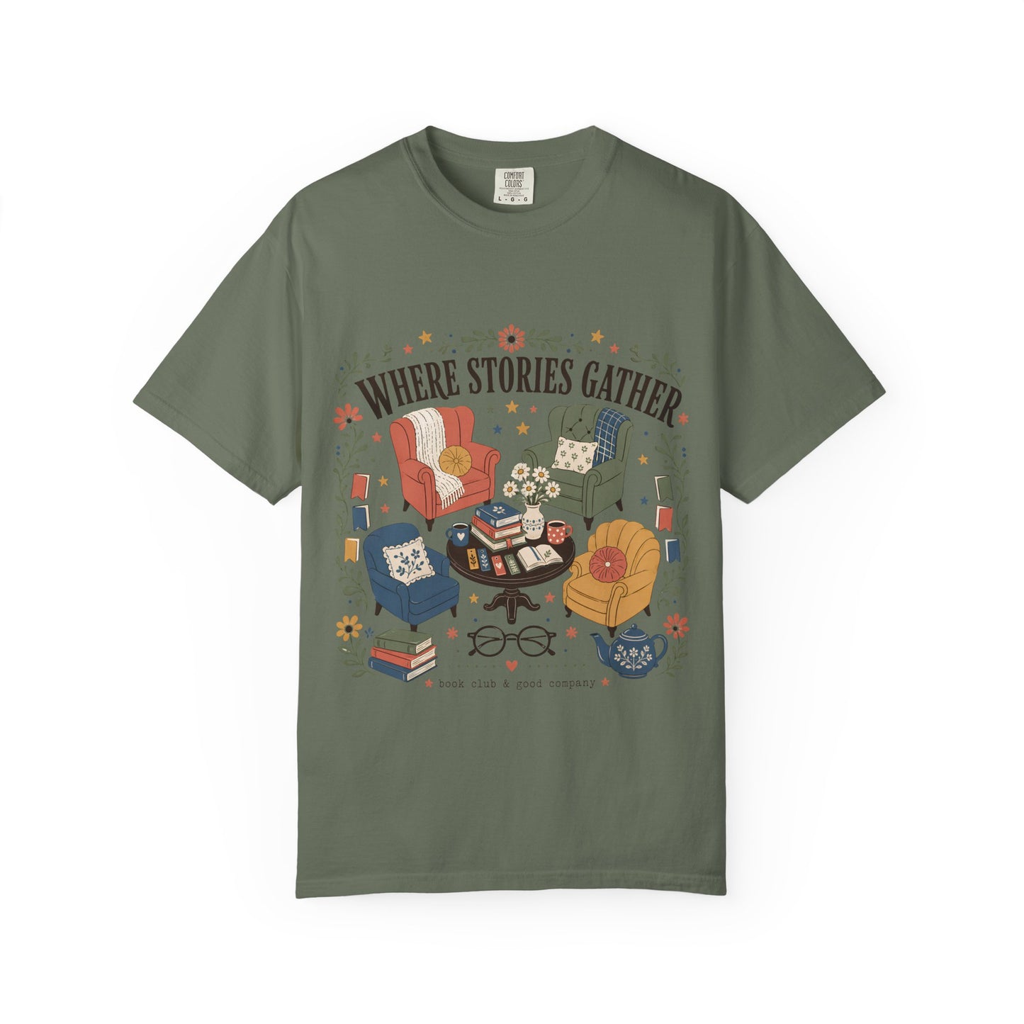 Where Stories Gather – Book Club T-Shirt