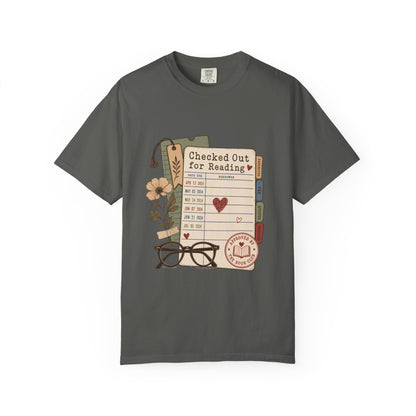 Checked Out for Reading – Library Card T-Shirt