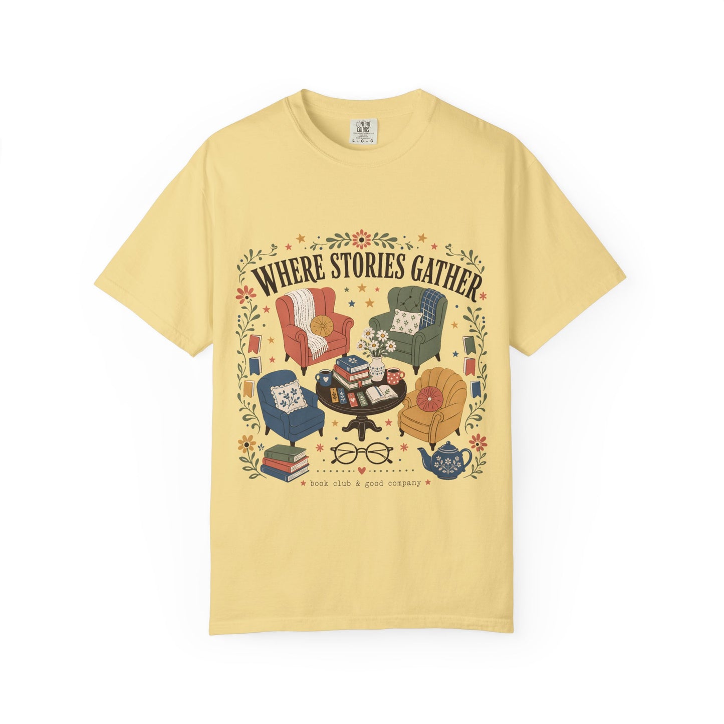 Where Stories Gather – Book Club T-Shirt