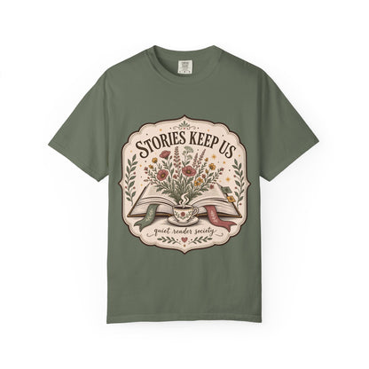 Stories Keep Us – Quiet Reader T-Shirt