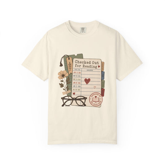 Checked Out for Reading – Library Card T-Shirt