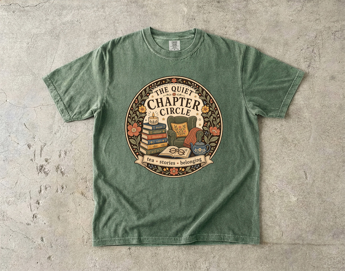 The Quiet Chapter Circle – Book Club T-Shirt