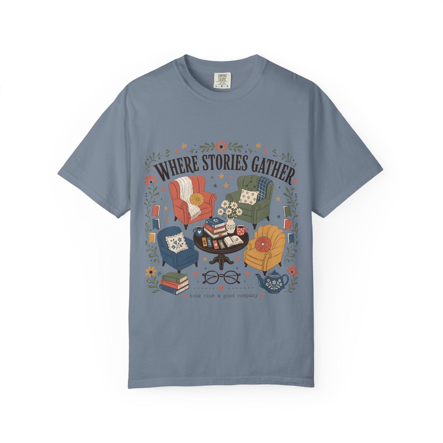Where Stories Gather – Book Club T-Shirt