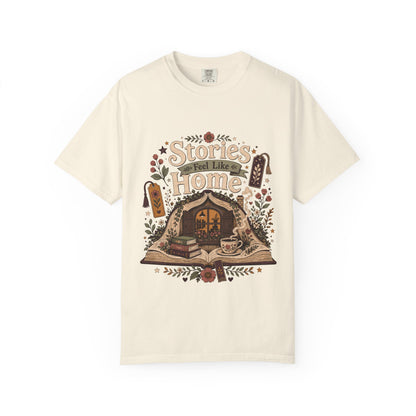 Stories Feel Like Home – Book Lover T-Shirt