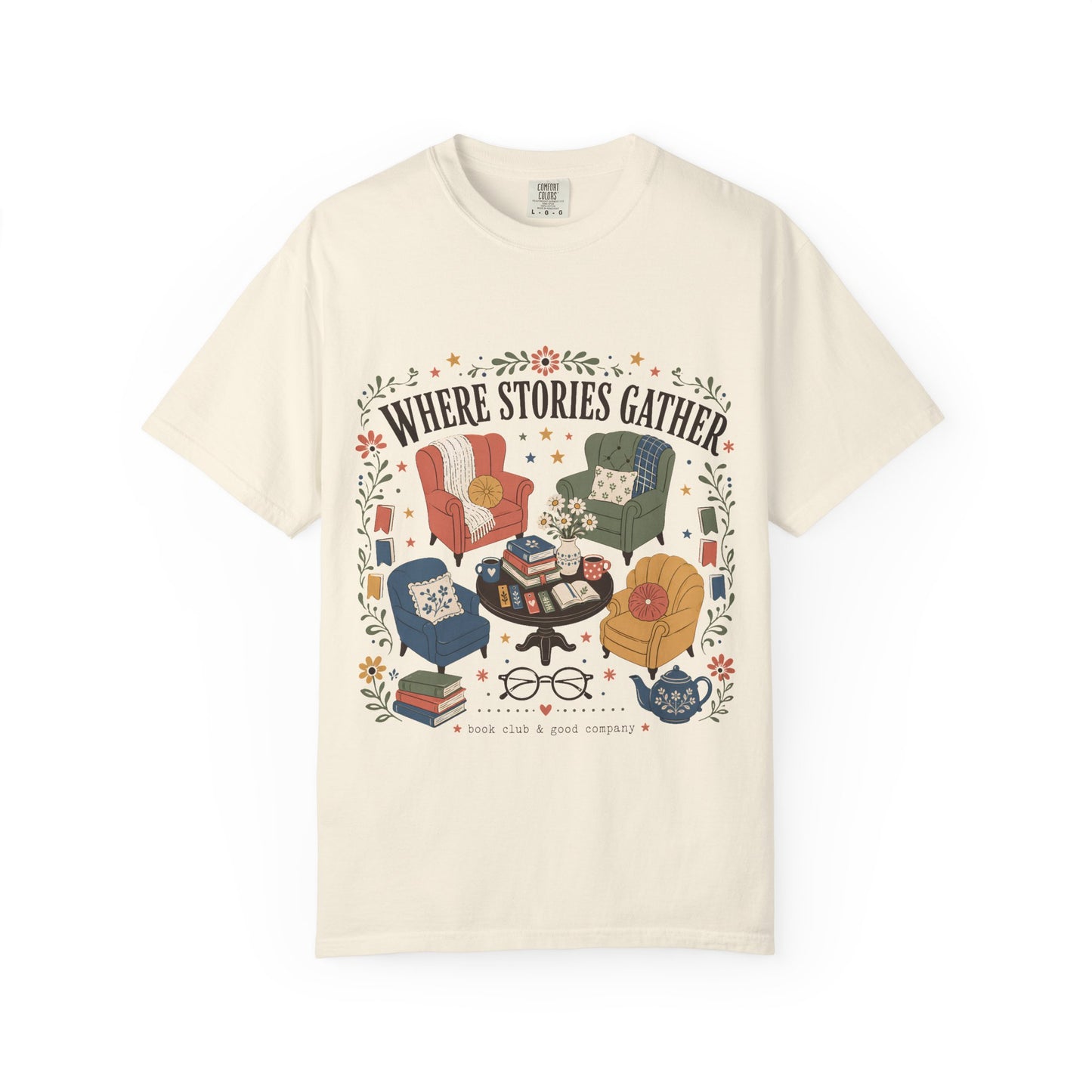 Where Stories Gather – Book Club T-Shirt