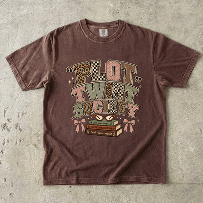 Plot Twist Society – Book Lover T-Shirt