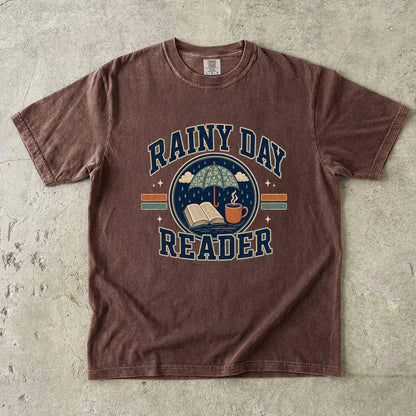 Rainy Day Reader – Cozy Reading T-Shirt