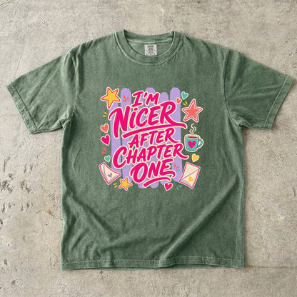 I’m Nicer After Chapter One – Reading T-Shirt