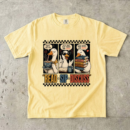 Read Sip Discuss – Book Club T-Shirt